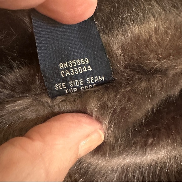 Roper Womens Size Large Brown Leather Cropped Jacket Faux Fur Lining & Trim - Picture 12 of 13